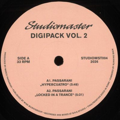 Marco Passarani — Digipack Vol. 2 vinyl cover
