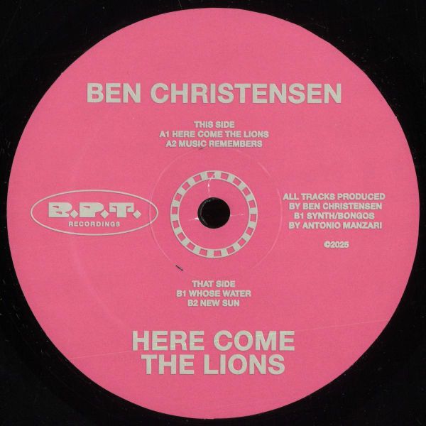 Ben Christensen — Here Come The Lions vinyl cover