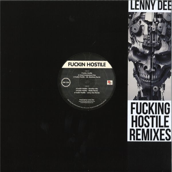Lenny Dee, Mr Madness, Malke — Fucking Hostile Remixes vinyl cover