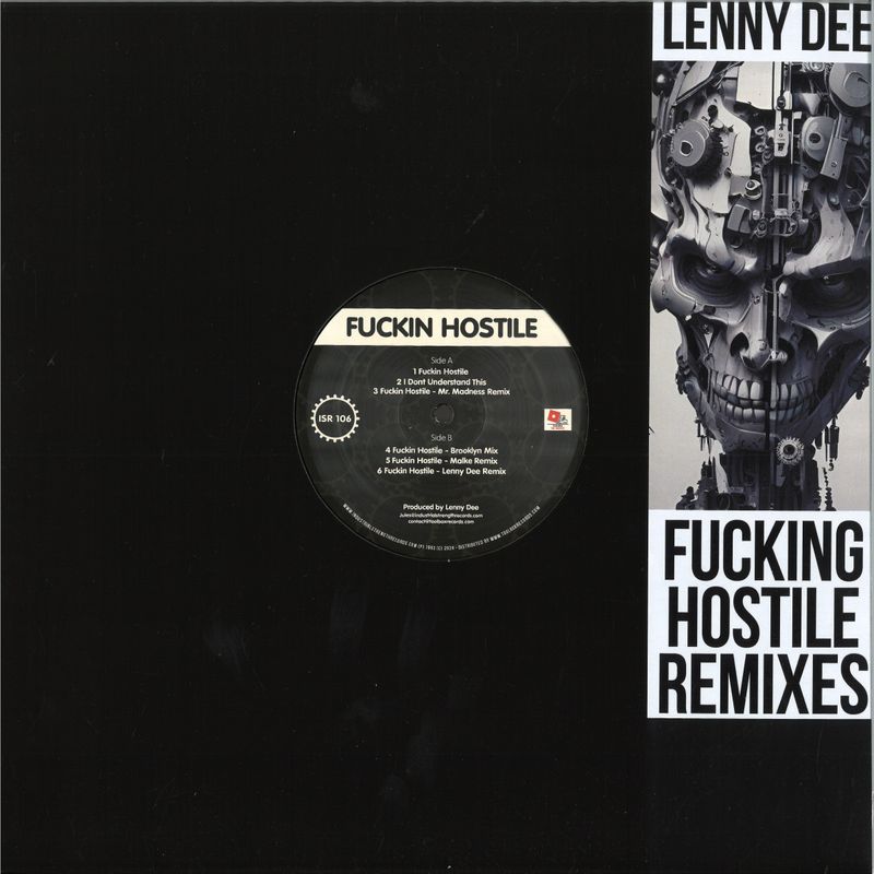 Lenny Dee, Mr Madness, Malke — Fucking Hostile Remixes vinyl cover