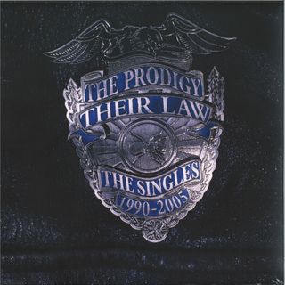 The Prodigy — THEIR LAW-THE SINGLES 1990-2005 LP 2x12" vinyl cover