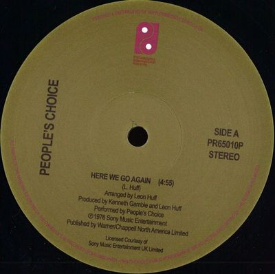 People's Choice — Here We Go Again / Jam, Jam, Jam vinyl cover