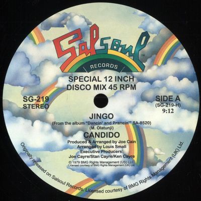 Candido — Jingo / Thousand Finger Man vinyl cover