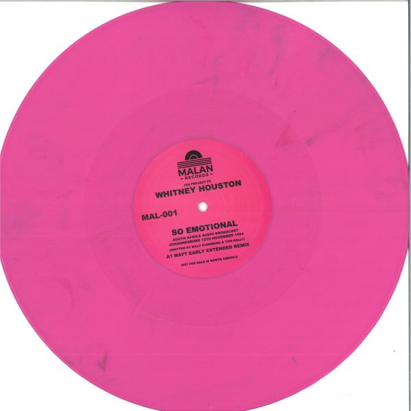 J, E Project, Whitney Houston — So Emotional vinyl cover