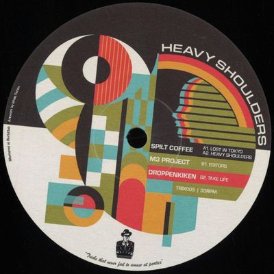Split Coffee, M3 Project, Droppenkiken — Heavy Shoulders vinyl cover