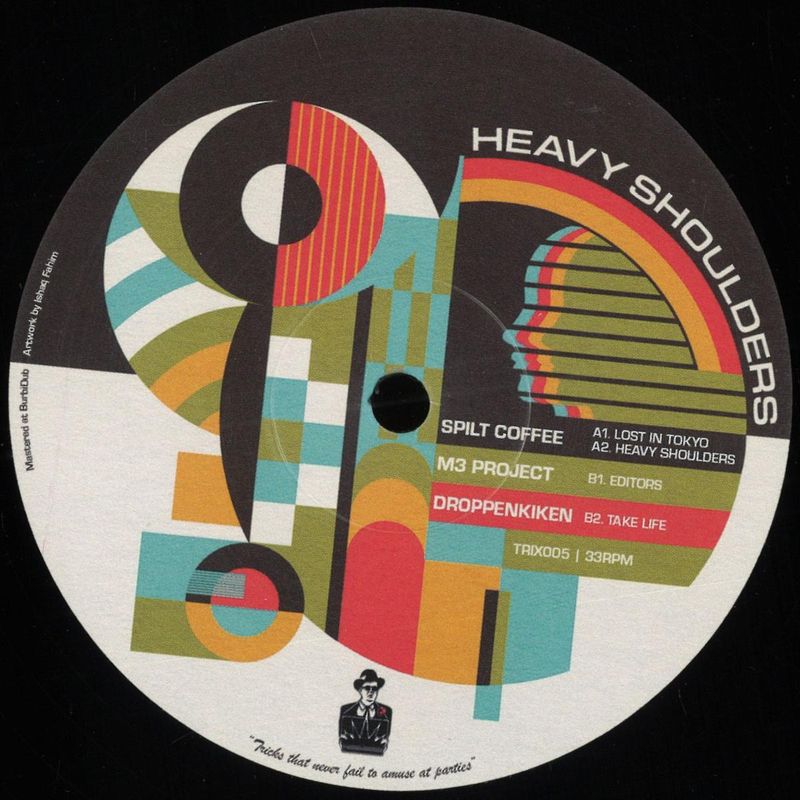 Split Coffee, M3 Project, Droppenkiken — Heavy Shoulders vinyl cover