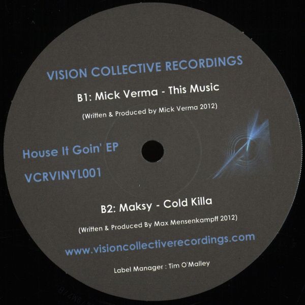 Vision Collective Recordings — The House Is Goin Ep vinyl cover