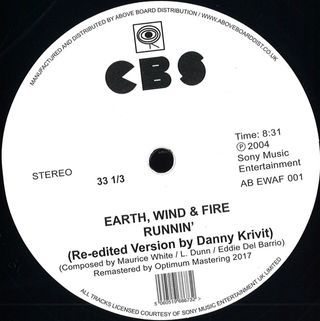 Earth, Wind, Fire — Brazilian Rhyme / Runnin' (re-edited By Danny Krivit) vinyl cover