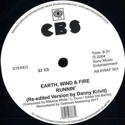 Earth, Wind, Fire — Brazilian Rhyme / Runnin' (re-edited By Danny Krivit) vinyl cover