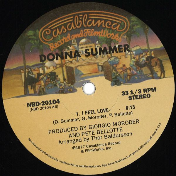Donna Summer — I Feel Love / Love To Love Yo vinyl cover
