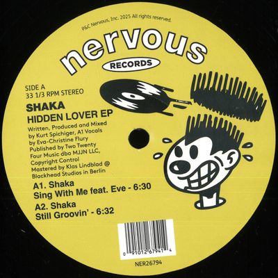 Shaka — Hidden Lover EP vinyl cover
