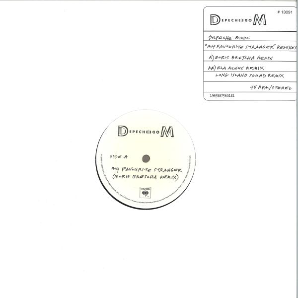 Depeche Mode — My Favourite Stranger (Remixes) vinyl cover