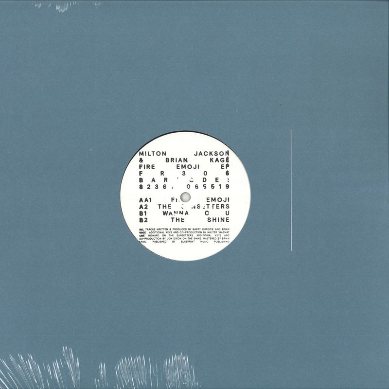 Milton Jackson, Brian Kage — Fire Emoji EP vinyl cover