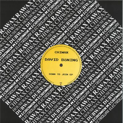 David Böning — Down To Join EP vinyl cover