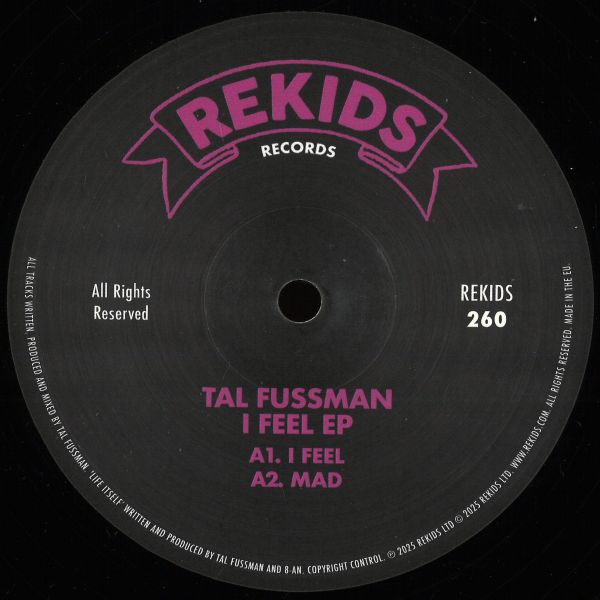 Tal Fussman — I Feel EP vinyl cover