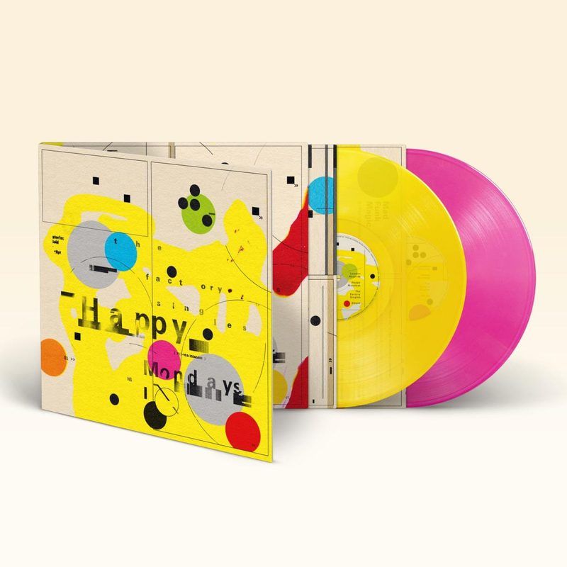 Happy Mondays — The Factory Singles LP 2x12" vinyl cover