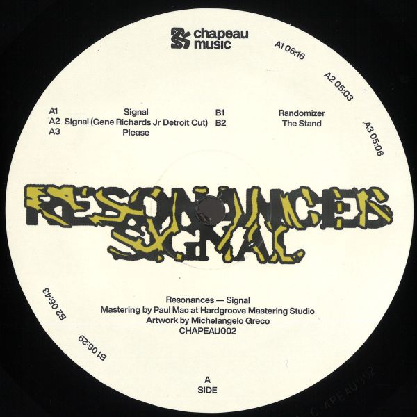 Resonances (IT) — Signal vinyl cover