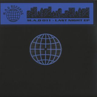 Tom Carruthers — M.A.D RECORD 011 - Last Night EP vinyl cover