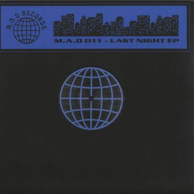 Tom Carruthers — M.A.D RECORD 011 - Last Night EP vinyl cover