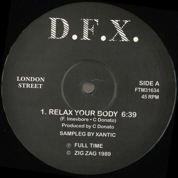 Dfx — Relax Your Body vinyl cover
