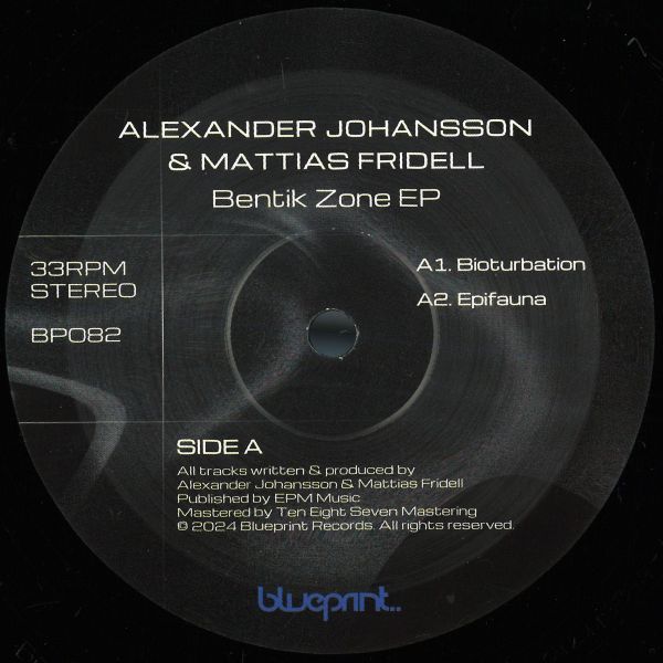 Alexander Johansson, Mattias Fridell — BENTIK ZONE EP vinyl cover
