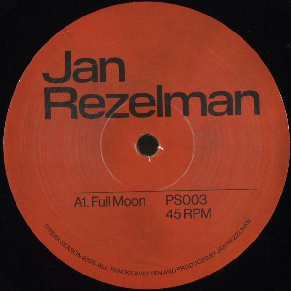 Jan Rezelman — The Full Moon EP vinyl cover