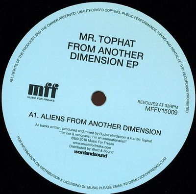Mr Tophat — From Another Dimension Ep vinyl cover