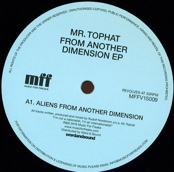 Mr Tophat — From Another Dimension Ep vinyl cover