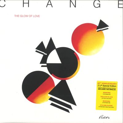 Change — THE GLOW OF LOVE - 40th Anniversary 2x12" vinyl cover