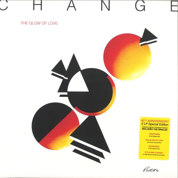Change — THE GLOW OF LOVE - 40th Anniversary 2x12" vinyl cover