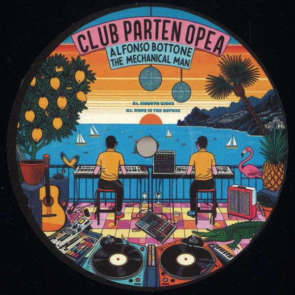 Alfonso Bottone, The Mechanical Man — Club Partenopea vinyl cover