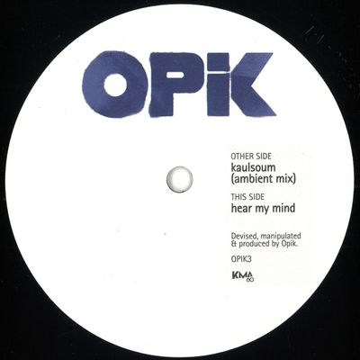 Opik — Hear My Mind vinyl cover