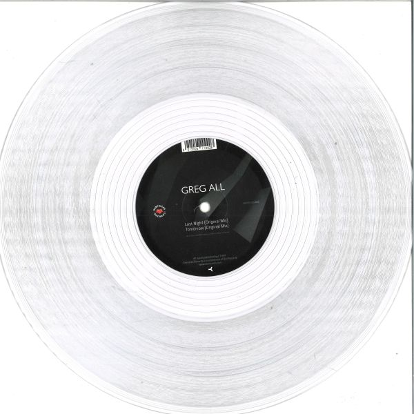 Greg All — LAST NIGHT / TOMORROW vinyl cover