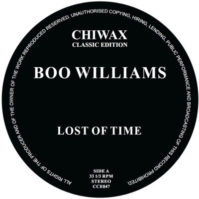 Boo Williams — LOST OF TIME 2x12" vinyl cover