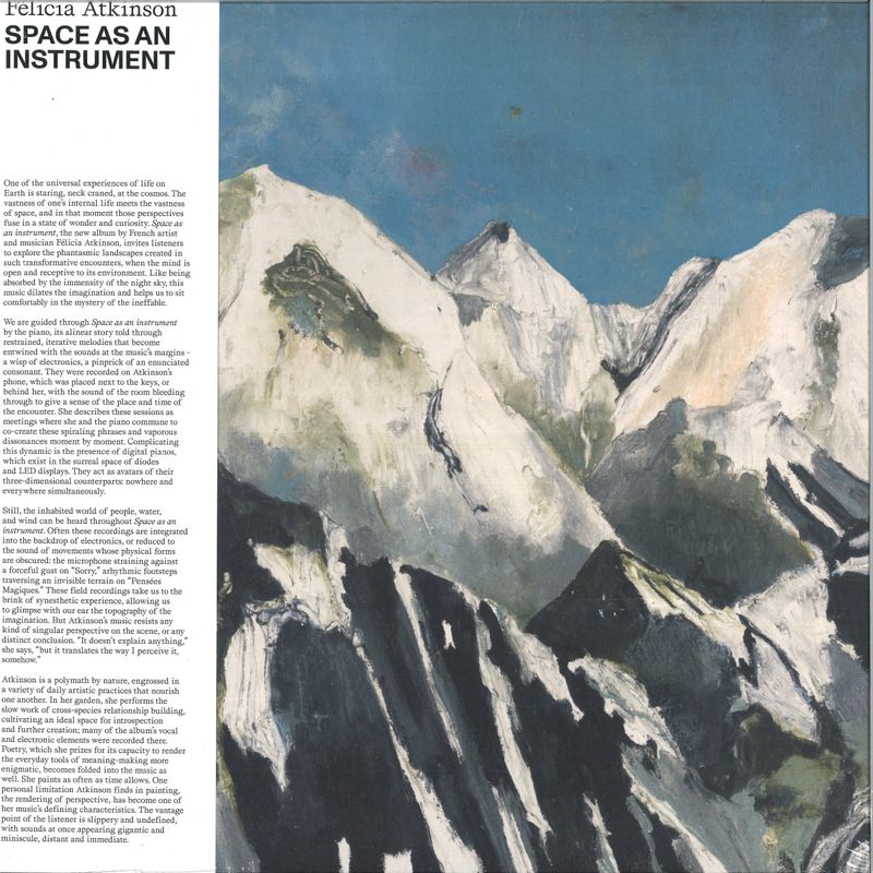Felicia Atkinson — Space As An Instrument vinyl cover