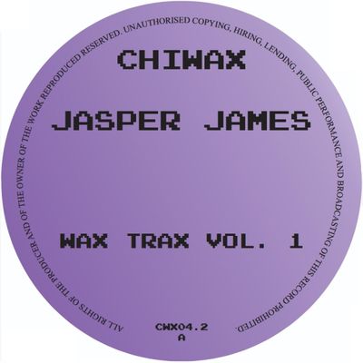 Jasper James — WAX TRAX VOL. 1 vinyl cover