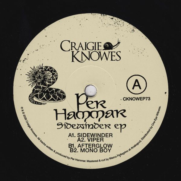 Per Hammar — Sidewinder EP vinyl cover