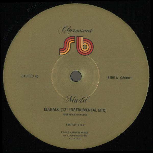 Mudd — Mahalo / Mata Ne (12" Instrumental Mixes) vinyl cover