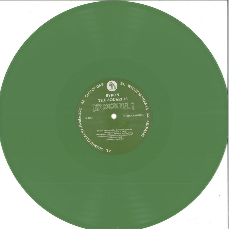 Byron The Aquarius — Dey Know Vol.2 vinyl cover