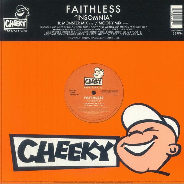 Faithless — Insomnia (30th Anniversary) vinyl cover