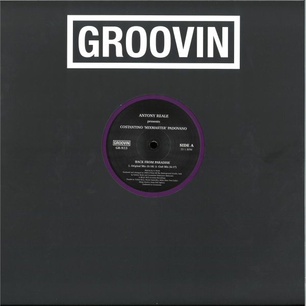 Antony Reale, Costantino "Mixmaster" Padovano — Back From Paradise vinyl cover