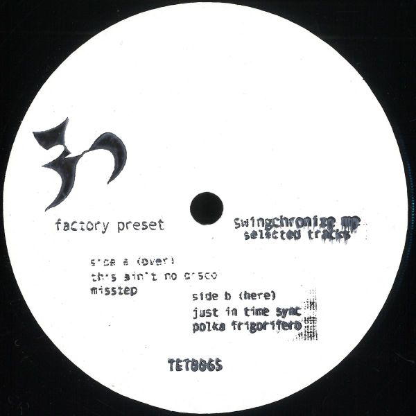 Factory Preset — Swingchronize Me: Selected Tracks vinyl cover