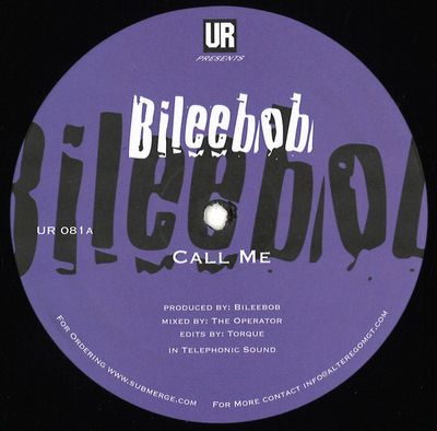 Bileebob — Call Me vinyl cover