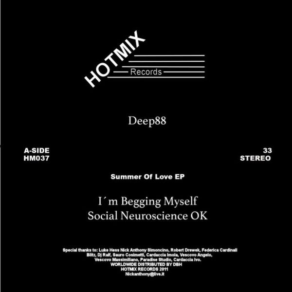 DEEP88 — Summer Of Love EP vinyl cover