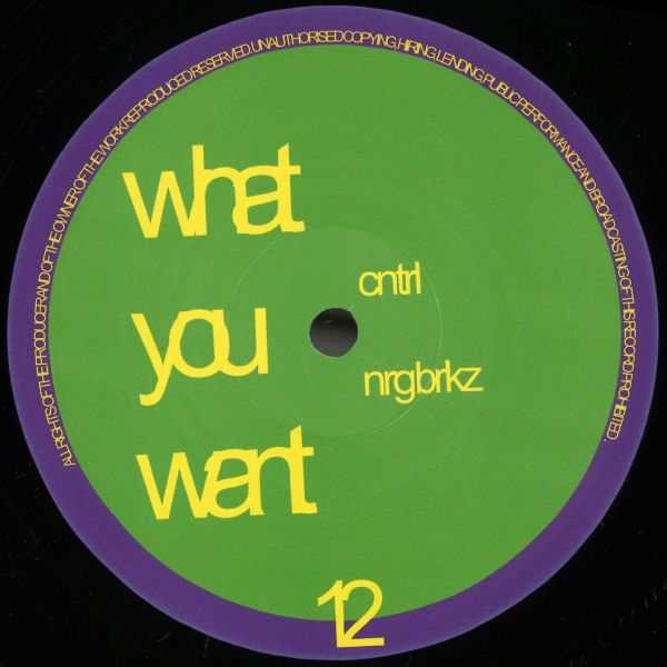 Cntrl — NRG BRKZ vinyl cover