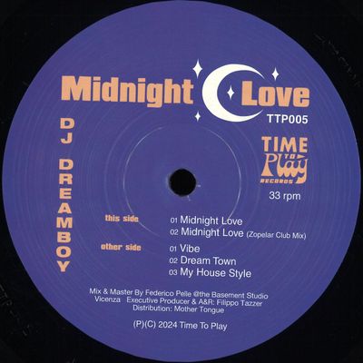 DJ Dreamboy — Midnight Love vinyl cover