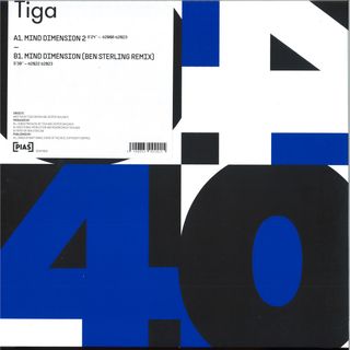 Tiga — (PIAS) 40 (Mind Dimension) vinyl cover