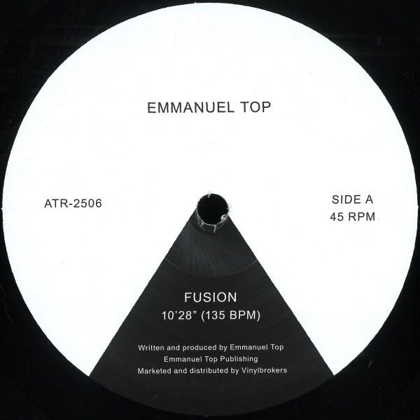 Emmanuel Top — Fusion / Static / Spherique / Rubycon LP 2x12" vinyl cover