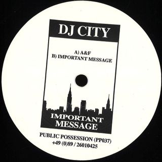 Dj City — Important Message vinyl cover