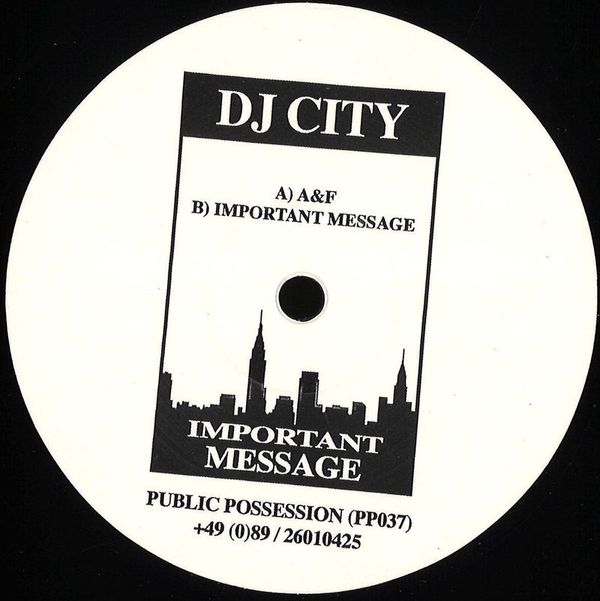 Dj City — Important Message vinyl cover